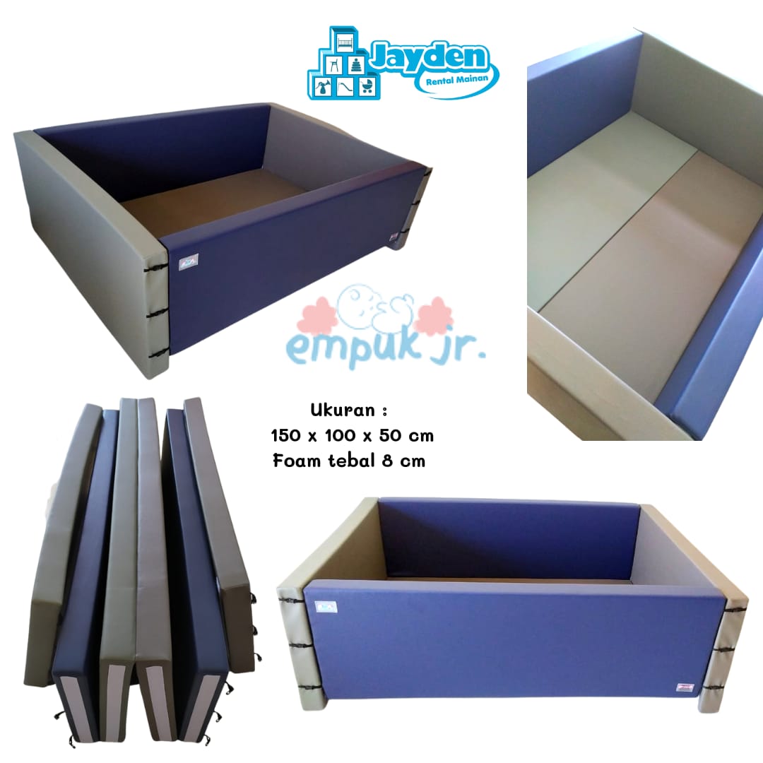 EMPUK BUMPERBED BIRU ABU